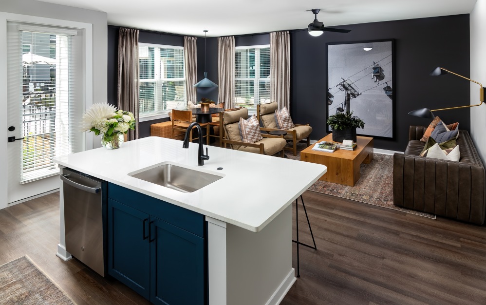 B2 - 2 bedroom floorplan layout with 2 bathrooms and 1261 square feet (Floor 3)