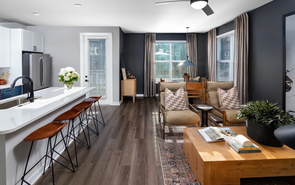 B2 - 2 bedroom floorplan layout with 2 bathrooms and 1261 square feet (Floor 4)